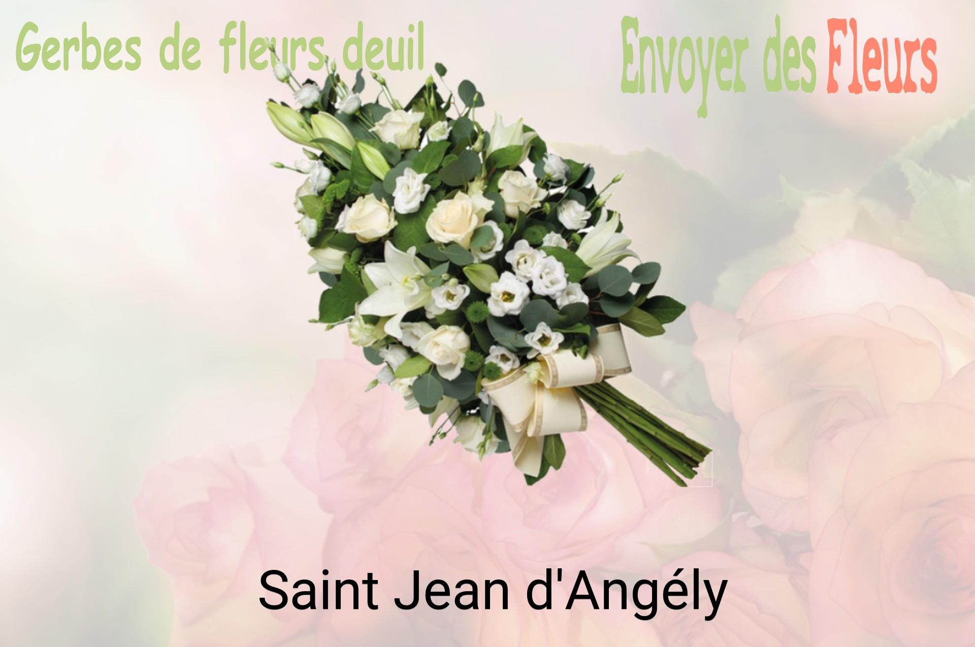 Gerbe de fleurs de deuil livrée à Saint-Jean-d'Angély